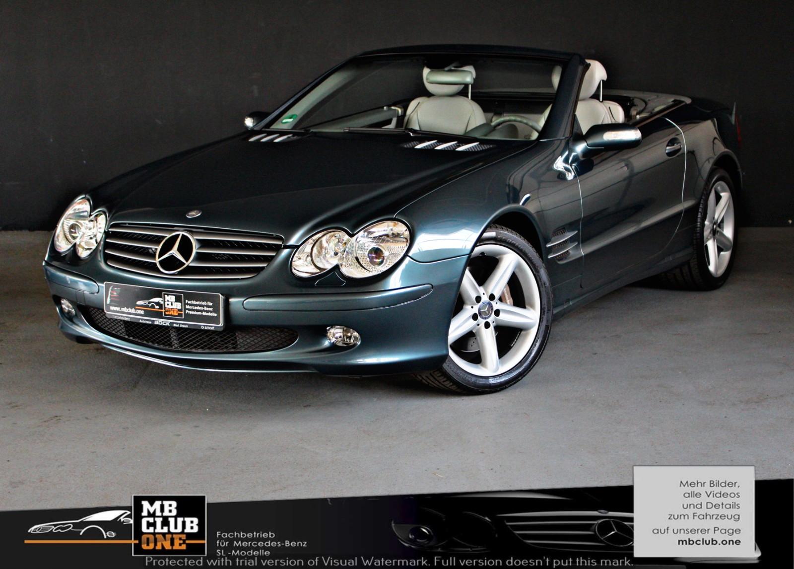 Mercedes-Benz SL 500 Topasblau/Alpaca Panorama Zustand 1A