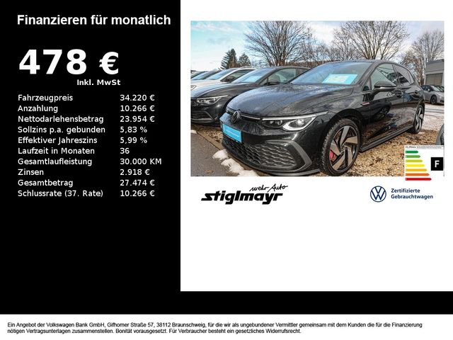 Volkswagen Golf VIII GTI 2.0 TSI DSG ACC+IQ-LIGHT+KAM+NAVI