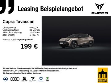 Cupra Leasingangebot: Cupra Tavascan Endurance 286 PS) 77 kWh BAFA bis