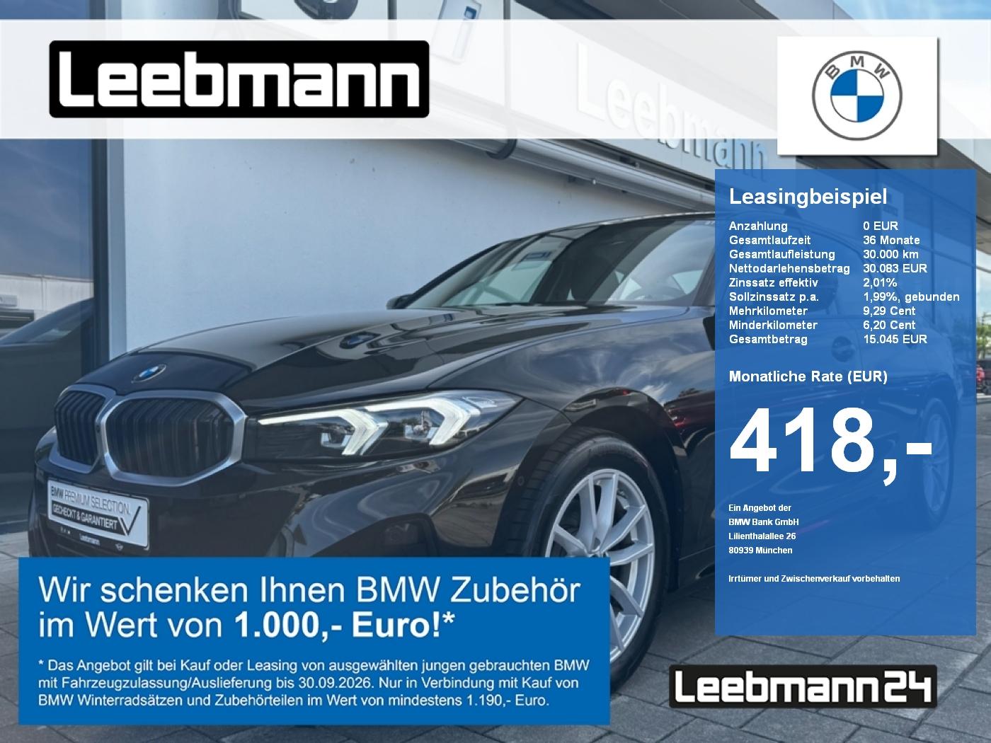 BMW 320d Lim. HeadUp/360 Finanzierung ab 1,99%