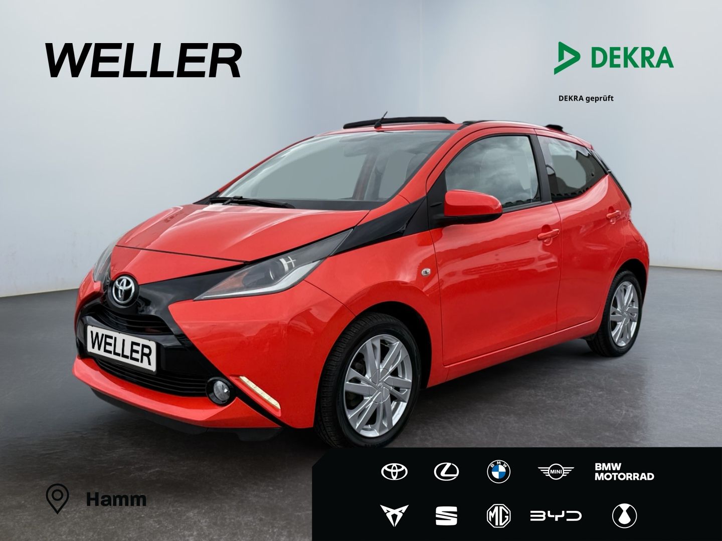 Toyota Aygo (X) 2015, 1.0 benzīns, Automāts, Hečbeks, Oranžs — Latvijā