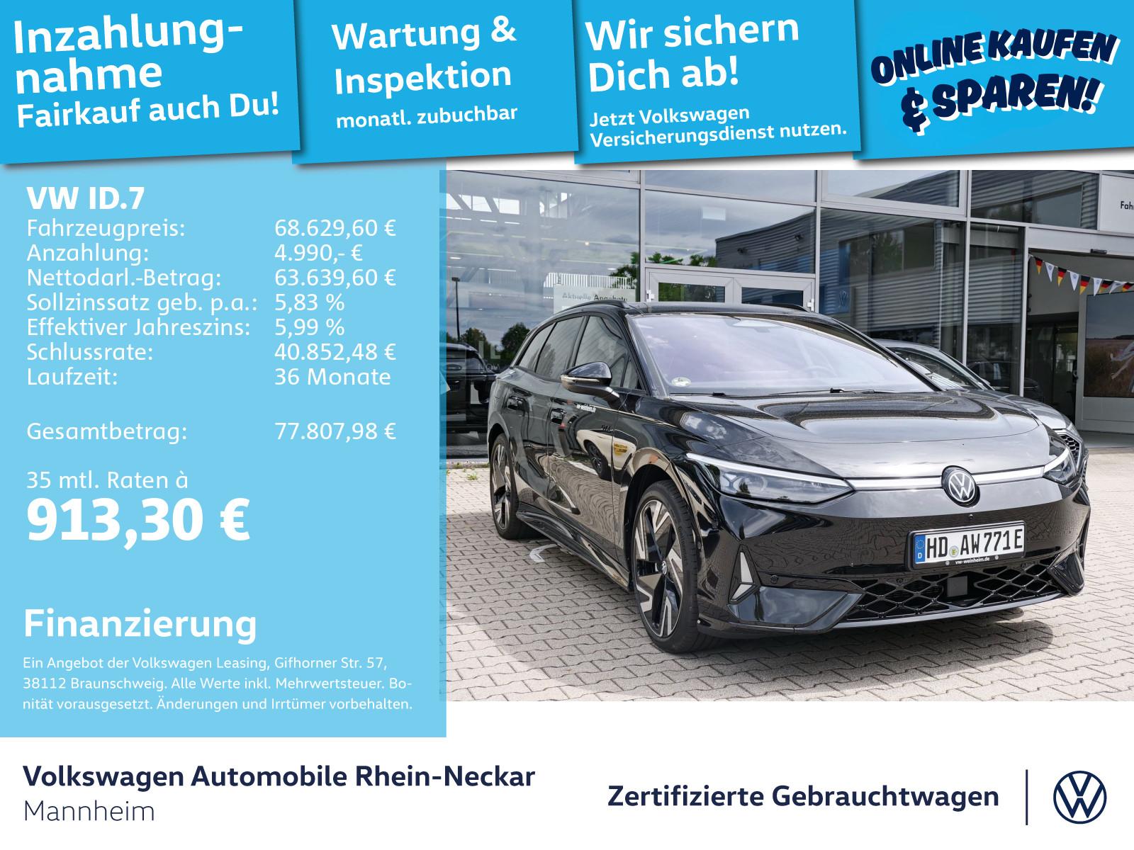 Volkswagen ID.7 GTX 4Motion AHV Navi uvm