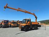 Unimog U500 205 KW Arbeits+Krichgang*Hiab Funk Kran* - Unimog Dreiseitenkipper