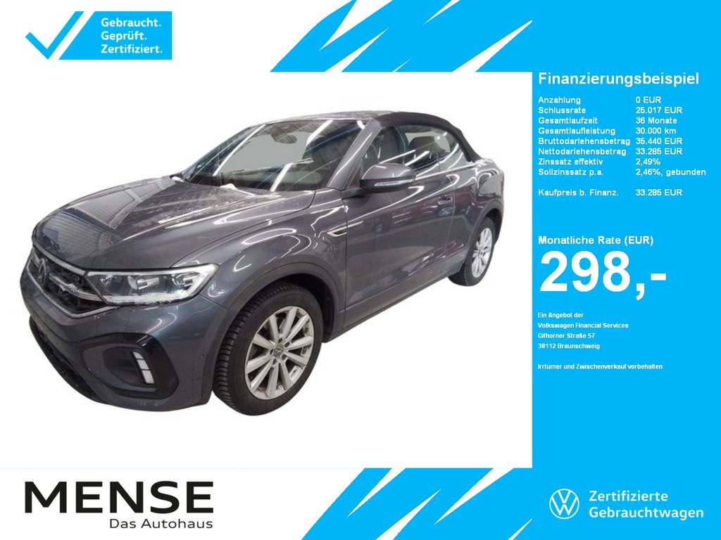T-Roc Cabriolet 1.5 TSI DSG R-line CarPlay AHK
