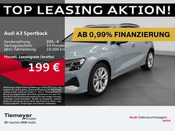 Audi Leasingangebot: Audi A3 Sportback 30 TFSI LED NAVI KAMERA ACC SITZHZG