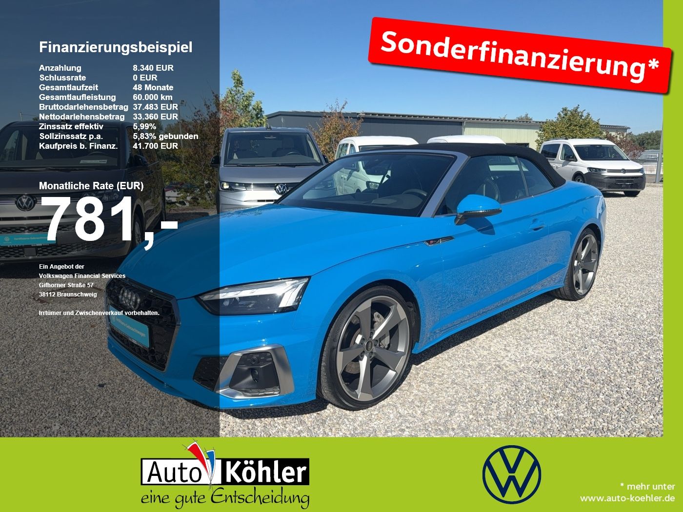 Audi A5 Cabriolet S line eTFSi quattro S-Tronic 360