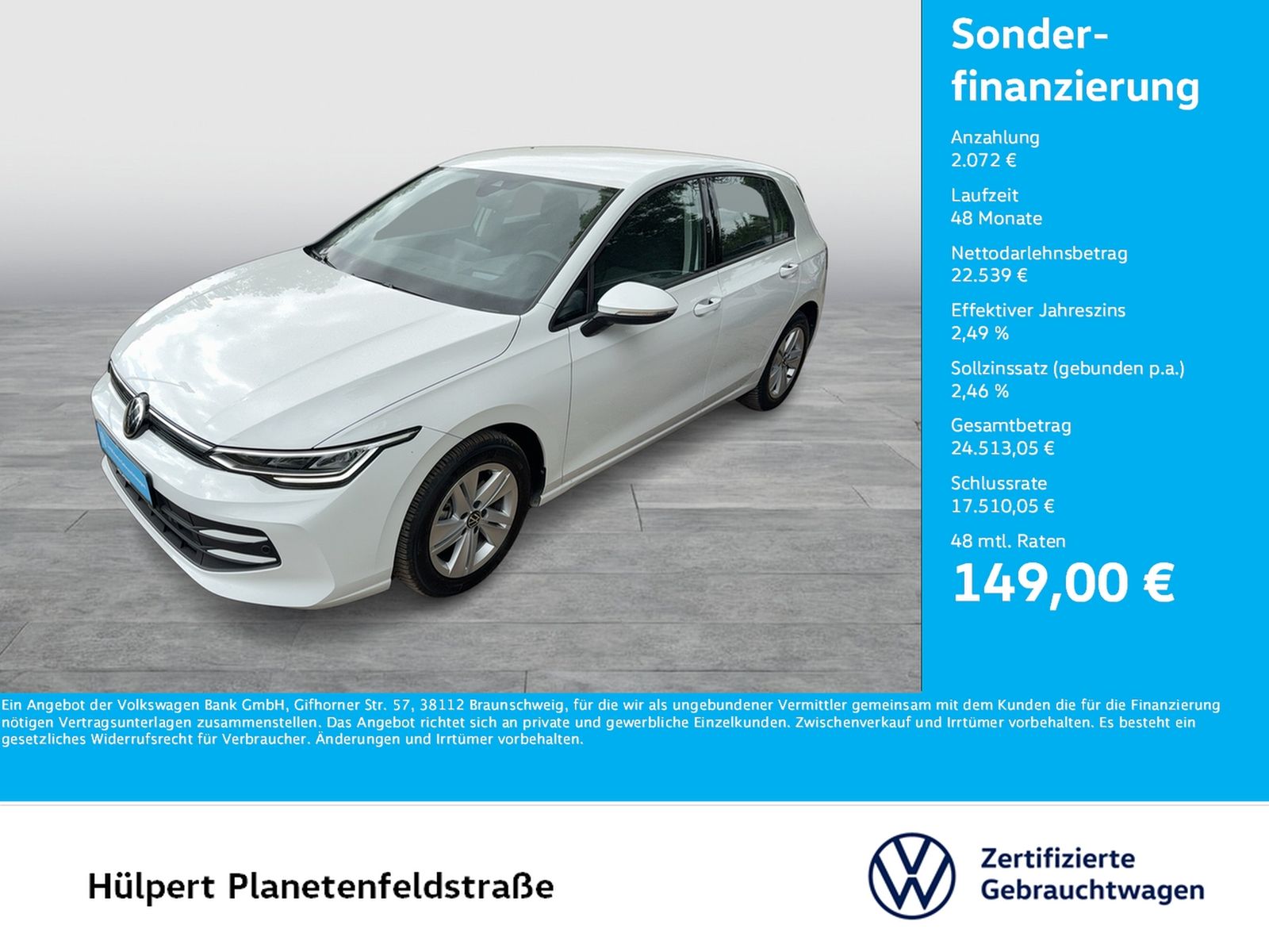 Volkswagen Golf VIII 1.5 eTSI LIFE ACC NAVI CARPLAY SITZHZ foto 1