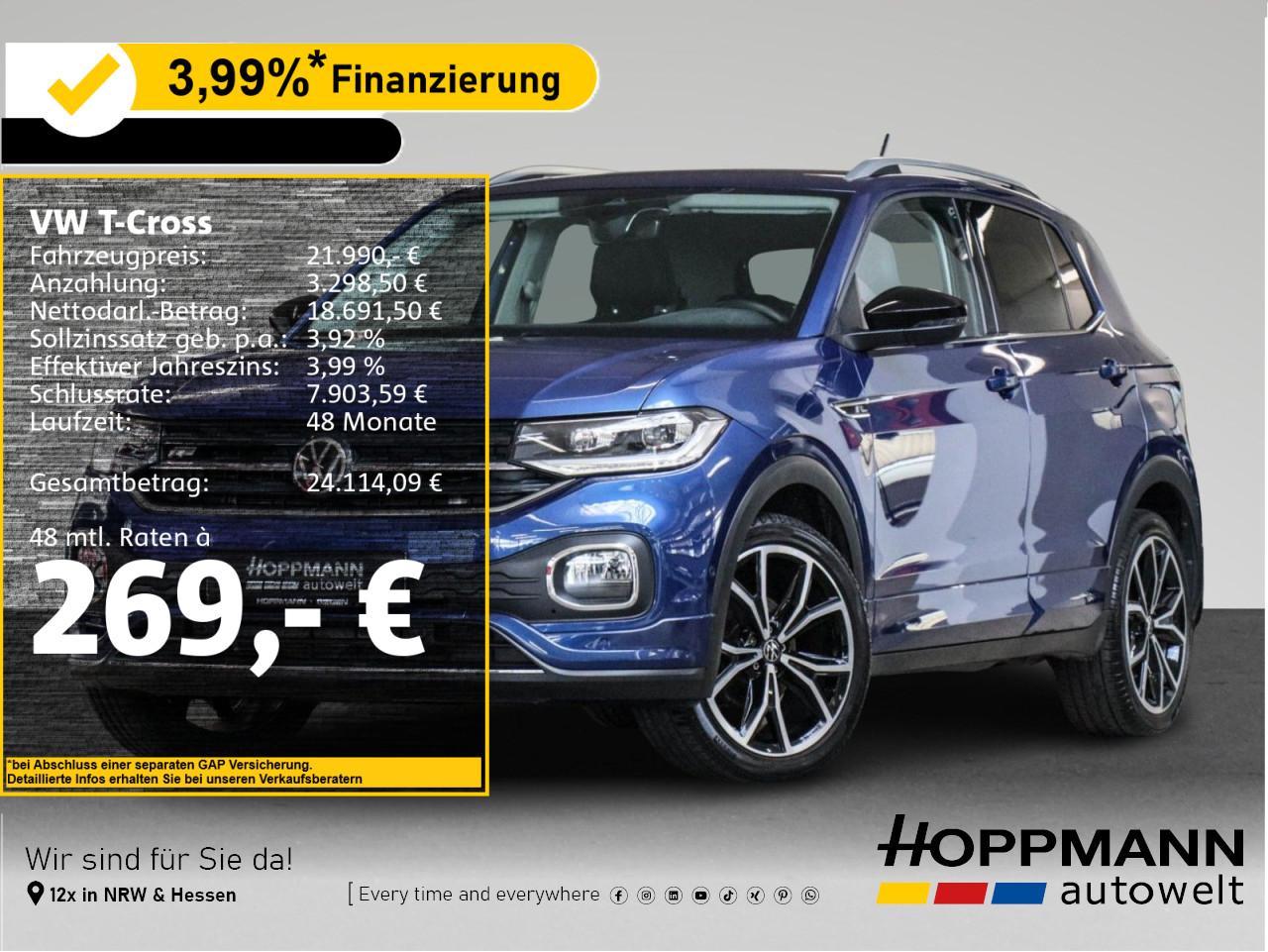 Volkswagen T-CROSS DSG Style R-Line*Navi*PDC*Kamera*SHZ*LED