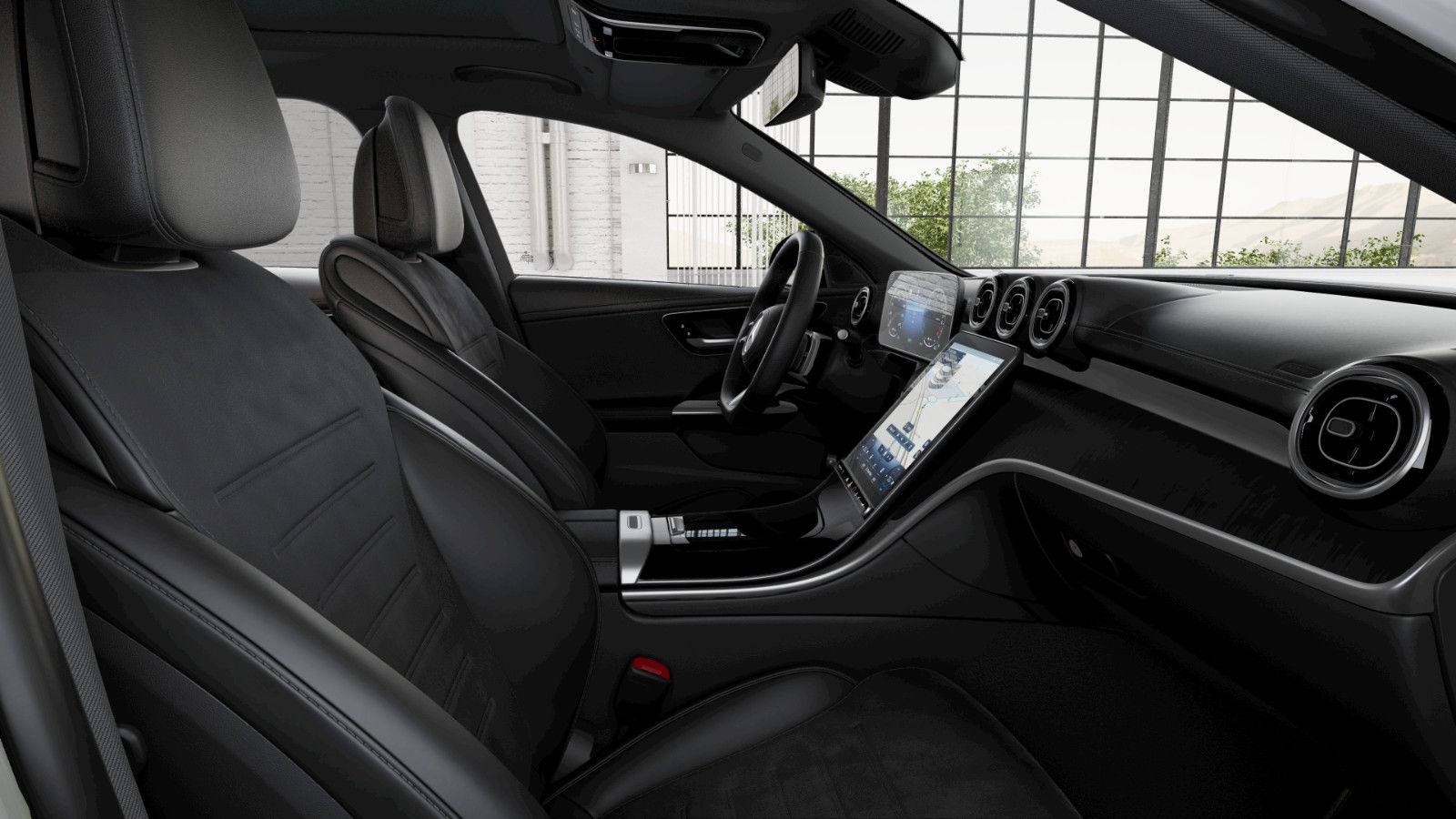 Mercedes-Benz C 300 e AMG Glasdach Kamera Designo foto 6