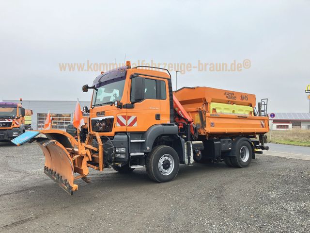 MAN TGS 18.360 4x4 Kran*Winterdienst*VA Streuer 6m³