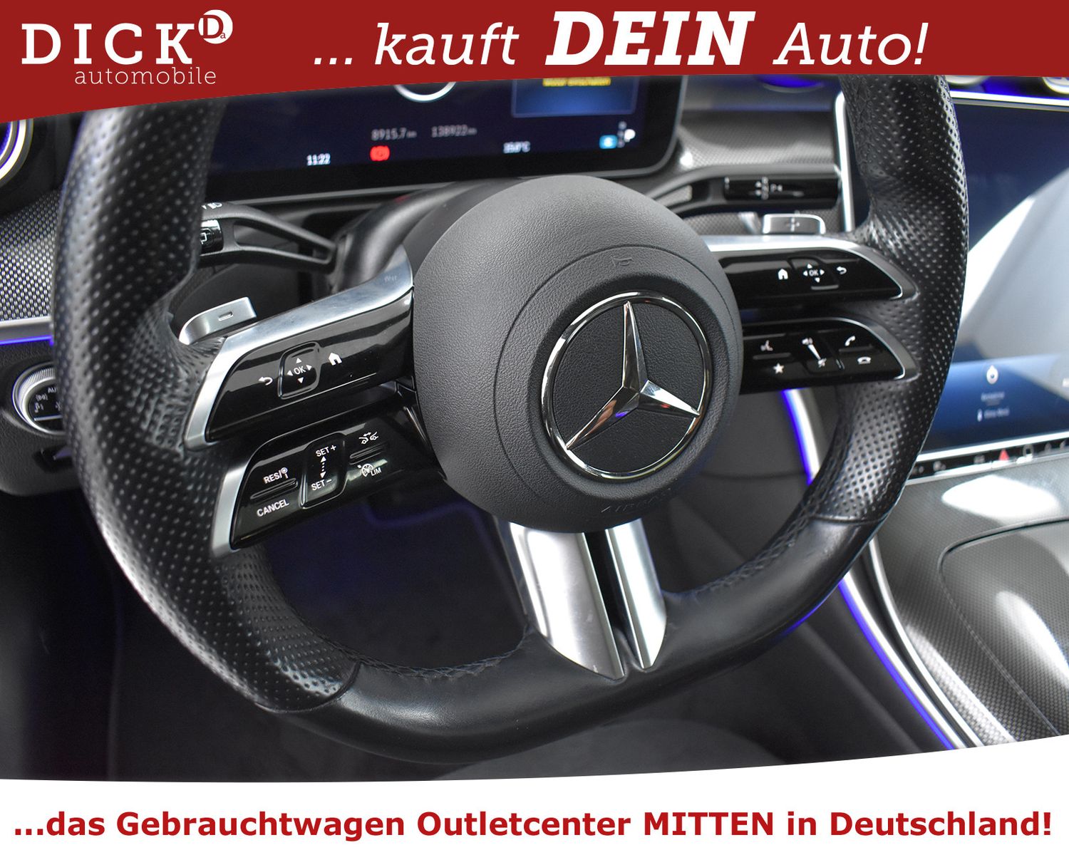 MERCEDES-BENZ C300d T AMG Line PANO+BURMES+360+WIDES+HEAD+AHK+ - Image 15