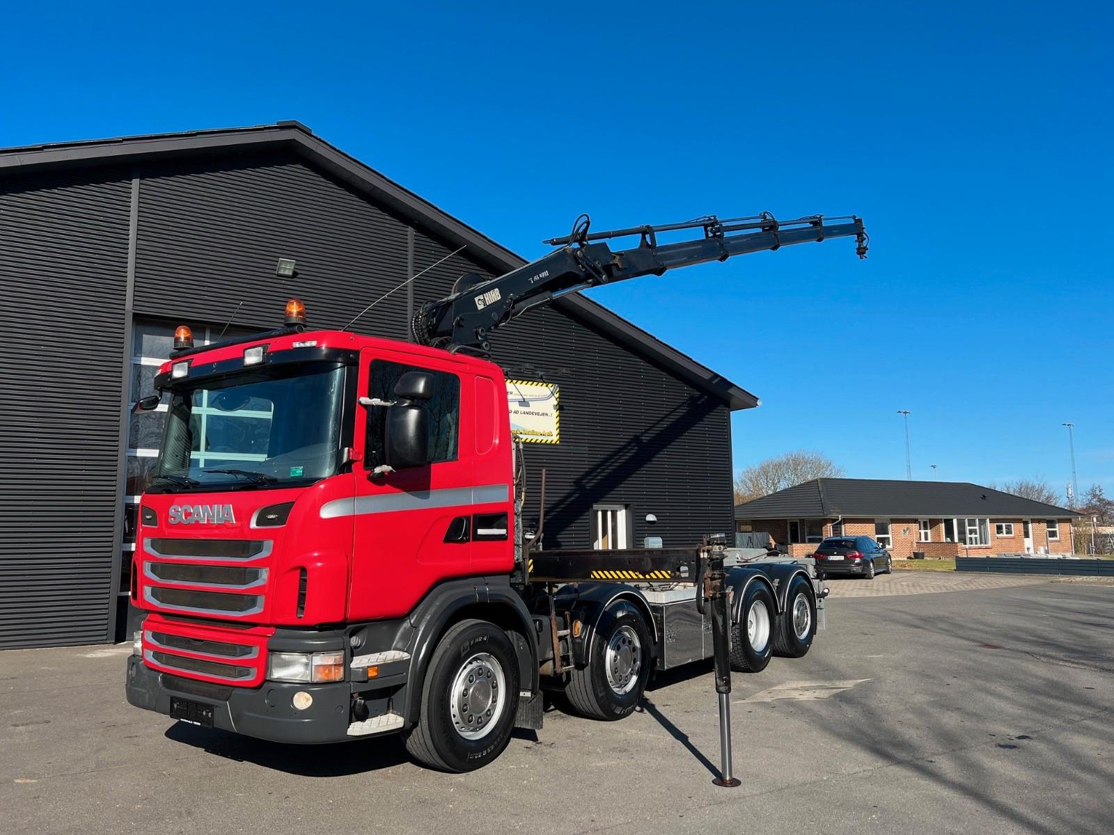 Scania G480 8X2*6 Hiab 166-4 kran + Abroller