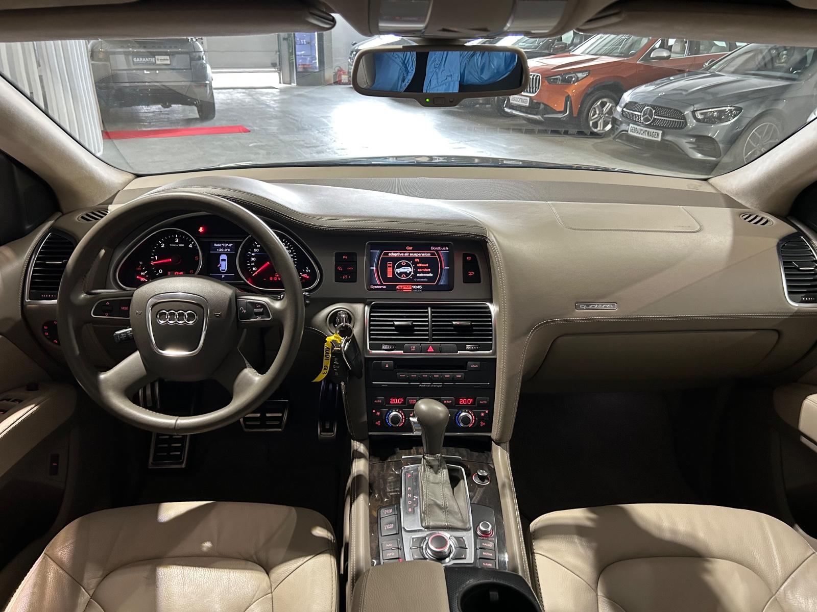 Audi Q7 4.2 TDI V8 quattro S line | 326 ch | BVA | 4 places individuelles | Cuir beige | Suspension pneumatique | GPS | Accès sans clé