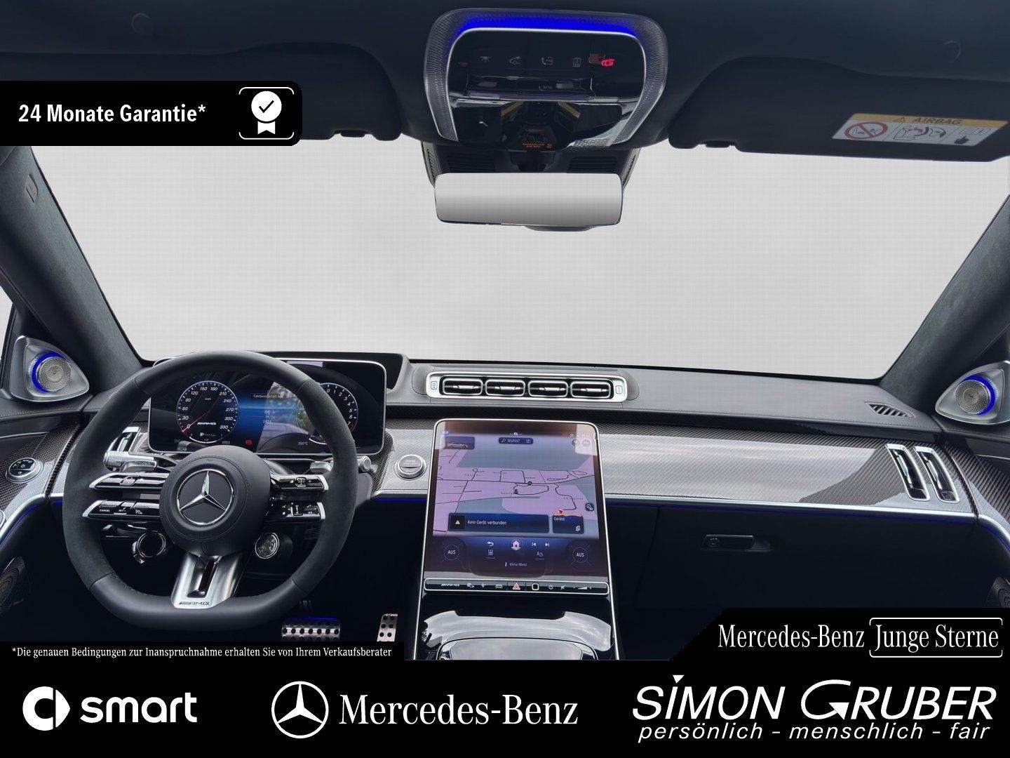Fahrzeugabbildung Mercedes-Benz S 63 e Perfo L Chauffeur Carbon Burm4D Fondent.
