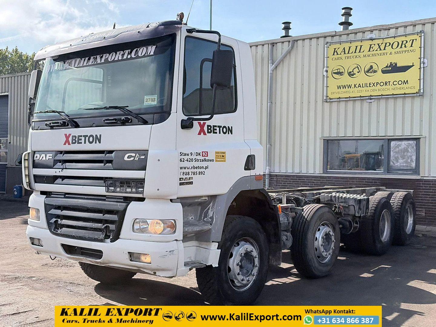 DAF CF 85.430 Chassis 8x4 Manual Gearbox ZF Full Spr