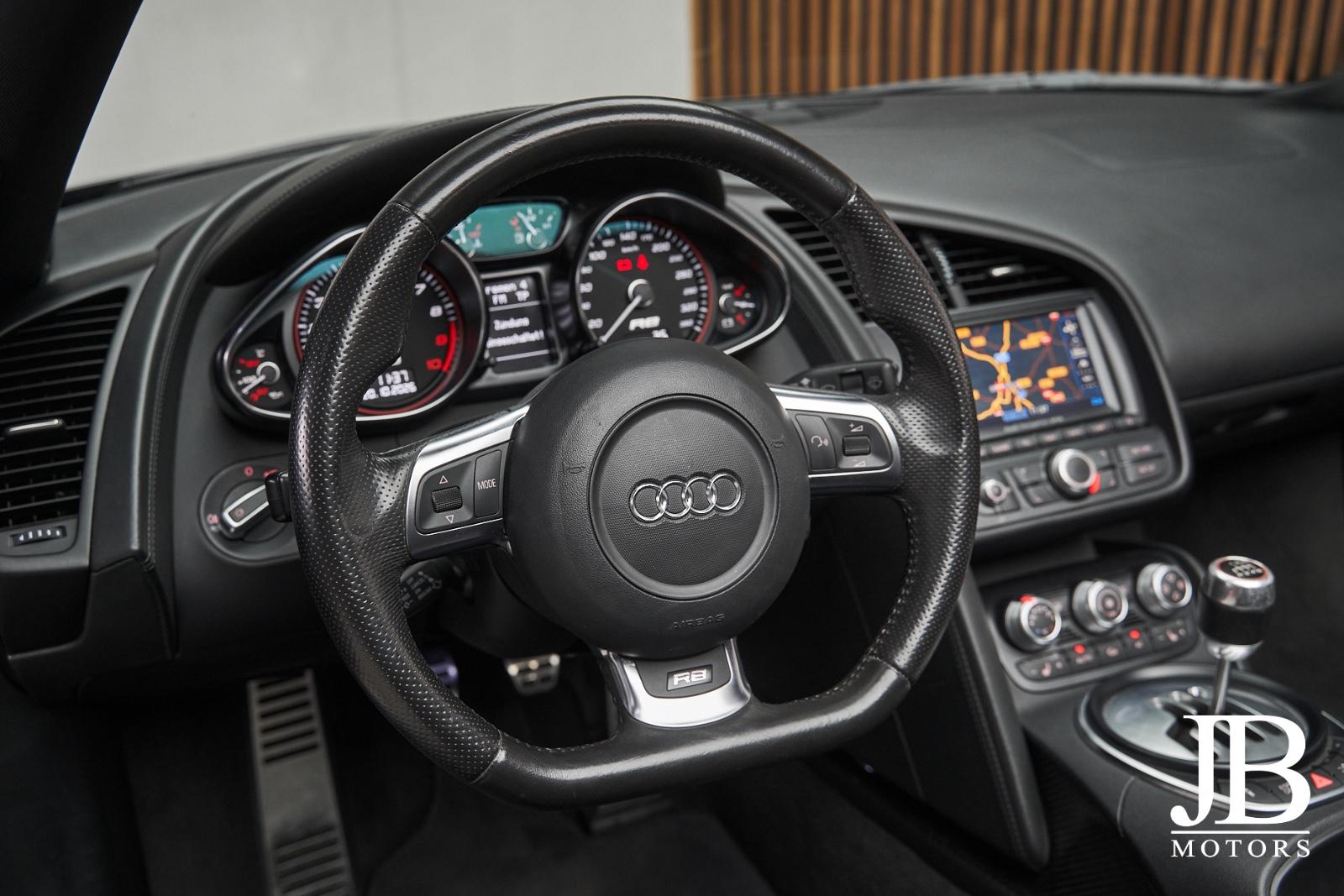 Audi R8 Spyder V10 5.2 FSI 525 ch • Boîte manuelle 6• Magnetic Ride • B&O • Caméra