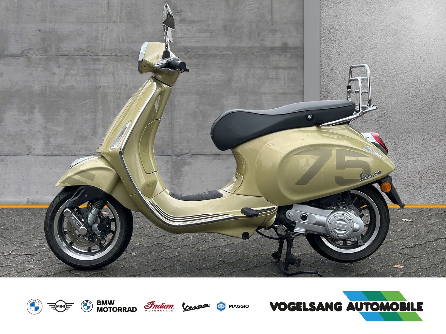 Fahrzeugabbildung Vespa Primavera 50 Sondermodell 75 Jahre, Champagner G