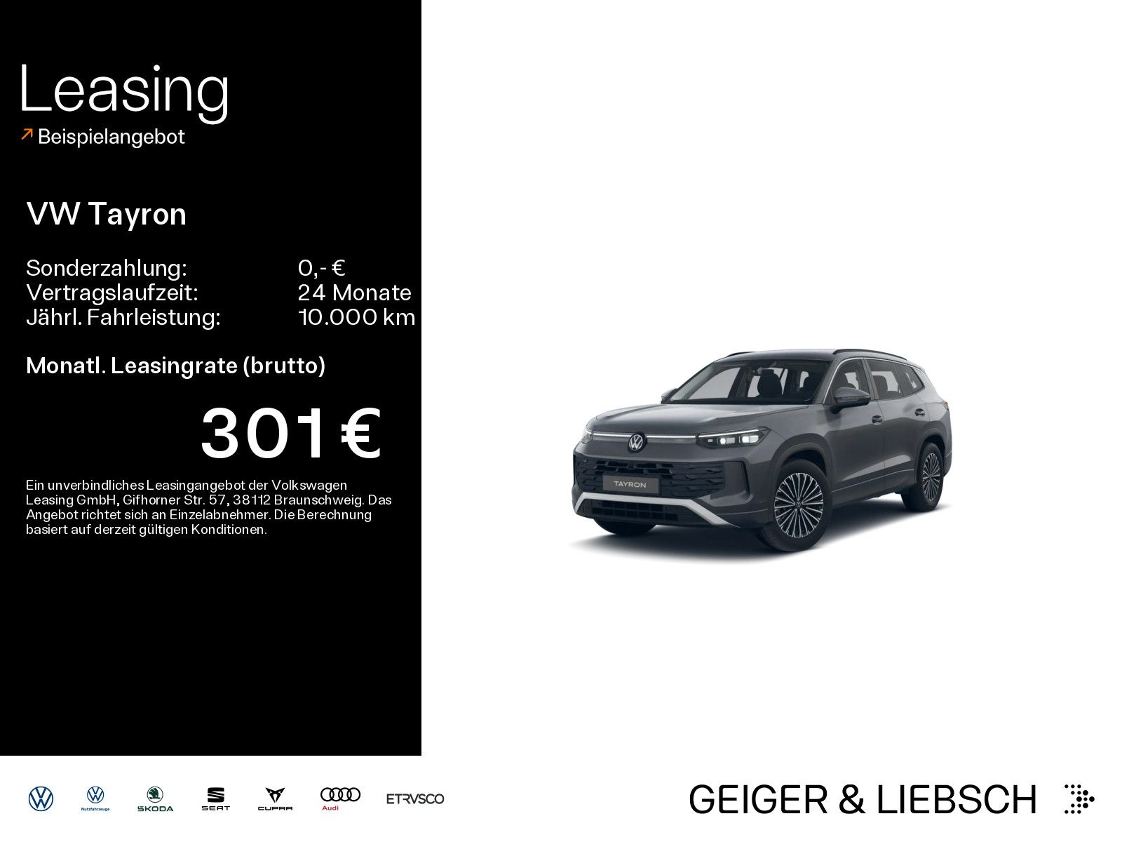 Volkswagen Tayron 2.0 TDI 4M DSG LIFE*7-SITZER*IQ.LIGHT*AHK