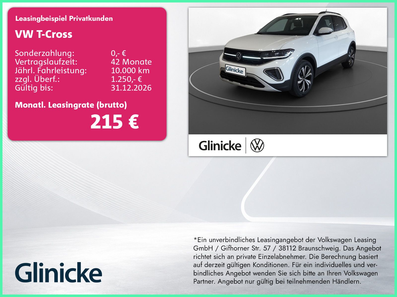 Volkswagen T-Cross Style 1.0l TSI AHK NAVI IQ.LIGHT GJR DSG