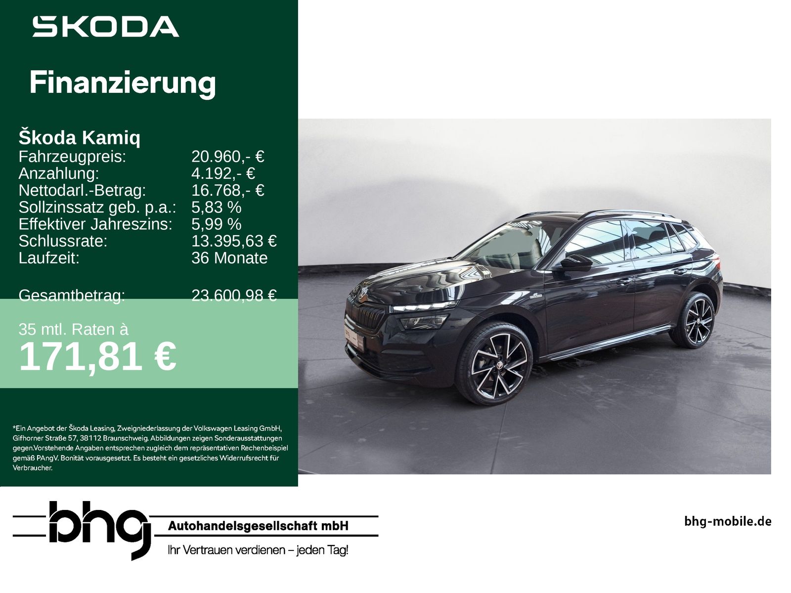 Skoda Kamiq Monte Carlo 1.0 TSI DSG *PANO*NAVI*APP-CON