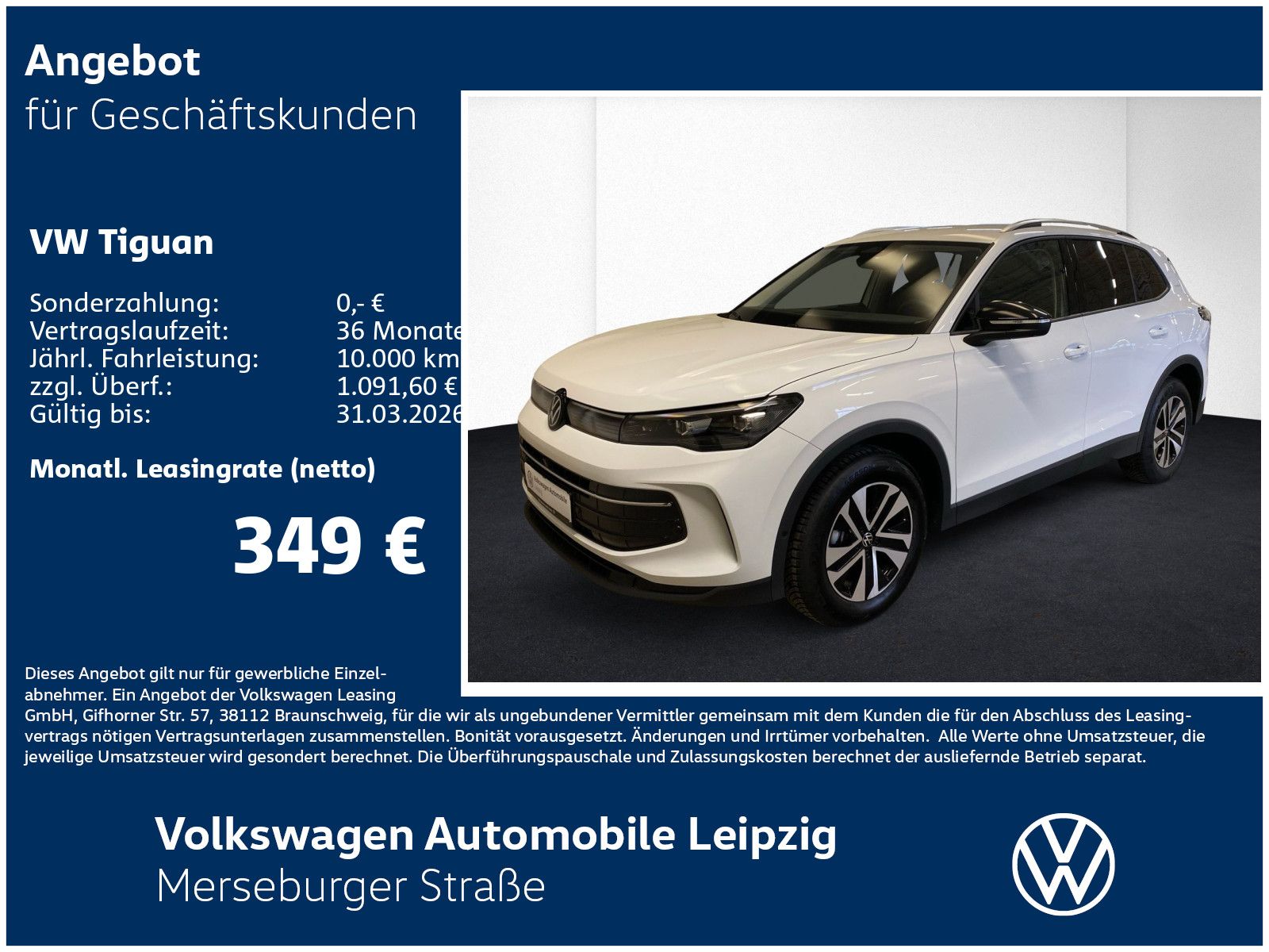 Volkswagen Tiguan ENERGY 1.5 l eTSI 110 kW DSG*AHK*GJR