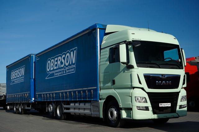 MAN TGX 26.460 · ZESTAW TANDEM PRZEJAZDOWY · 120 M3