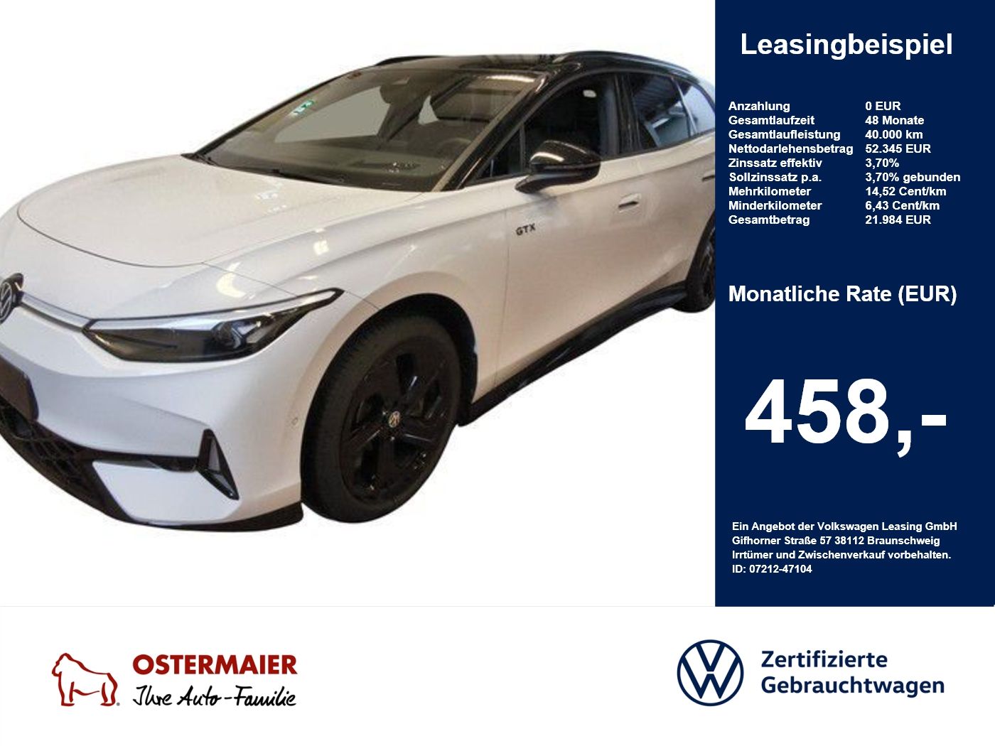 Volkswagen ID.7 Tourer GTX 340PS PANO.AREA-V.HEAD-UP foto 1