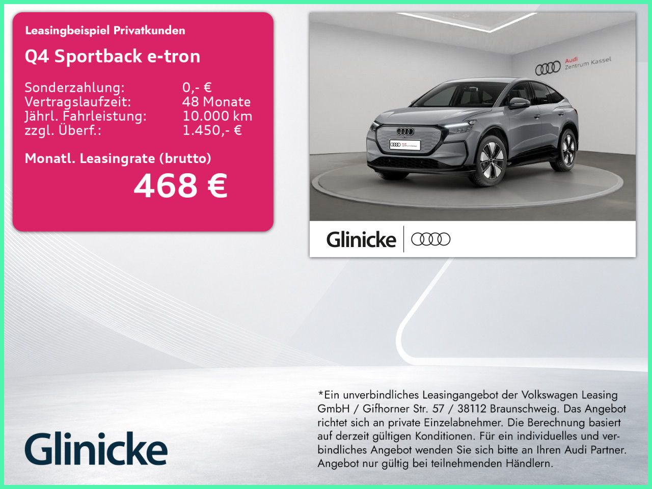 Audi Q4 Sportback e-tron NEUBESTELLUNG MJ 2027