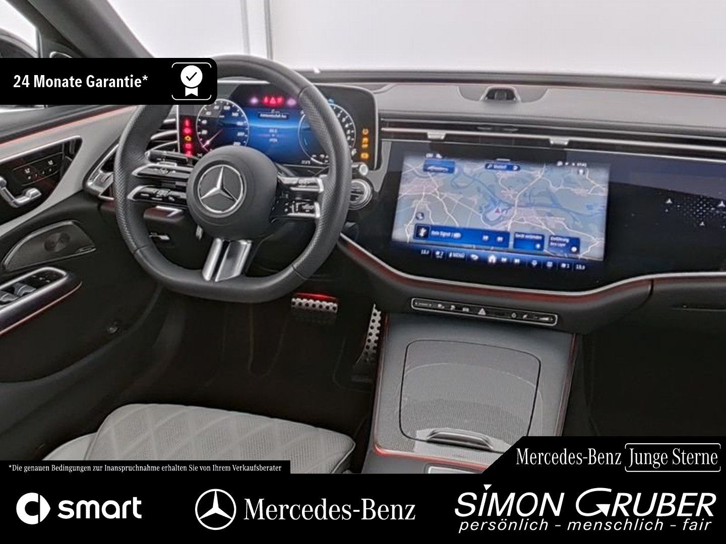 Fahrzeugabbildung Mercedes-Benz E 400 e 4M AMG Pano Airmatic Superscreen Nappa