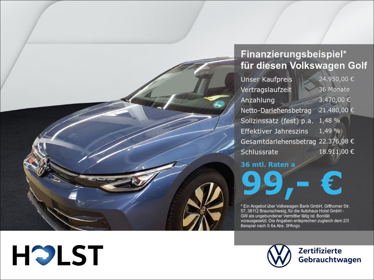 Volkswagen Golf VIII 1.5TSI GOAL LED-Plus AHK GJR RüFaKa NA