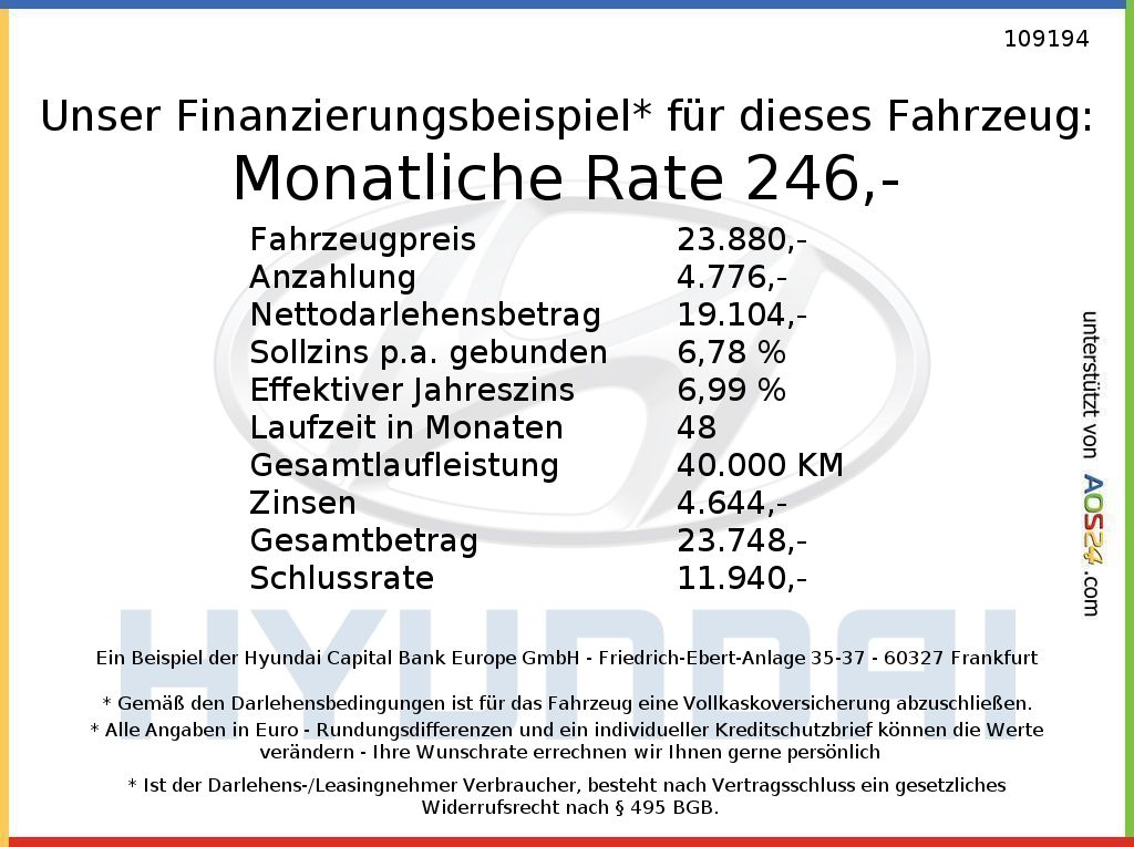 Fahrzeugabbildung Hyundai INSTER EV Trend ACC AUT DynLicht Fernlichtass.