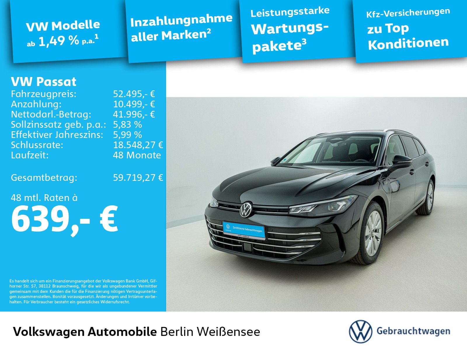 Volkswagen Passat 1.5 TSI eHybrid Business DSG*AREA*NAV*MAS imagem 2