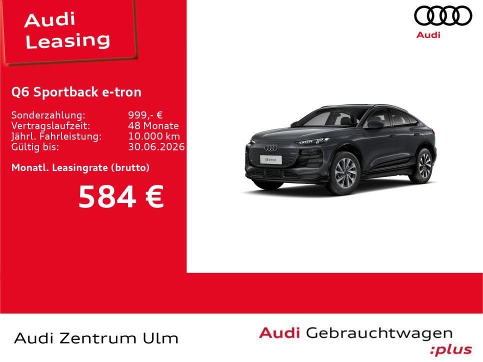 Audi Q6 Sportback e-tron AHK LED NAVI PANO 0,25%