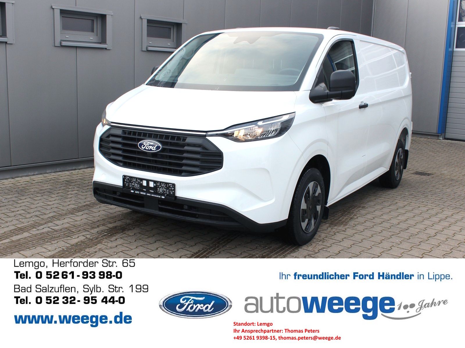 Fahrzeugabbildung Ford Transit Custom 320 L1 Trend FWD Plug-in Hybrid