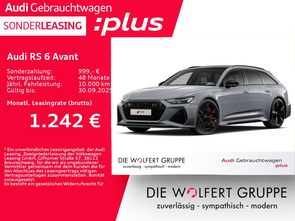 Audi RS 6 Avant RS-SPORTAGA*280KM/H*PANO*ACC*AHK*B&O