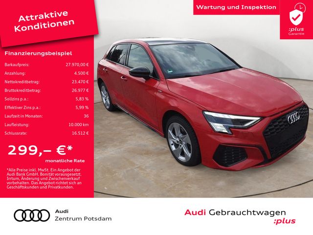 Audi A3 Sportback 40TFSI e S line MATRIX NAVI PANORAM