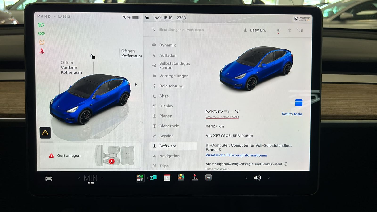 Fahrzeugabbildung Tesla Model Y Long Range Perform AWD PANO+LED+ACC+360+