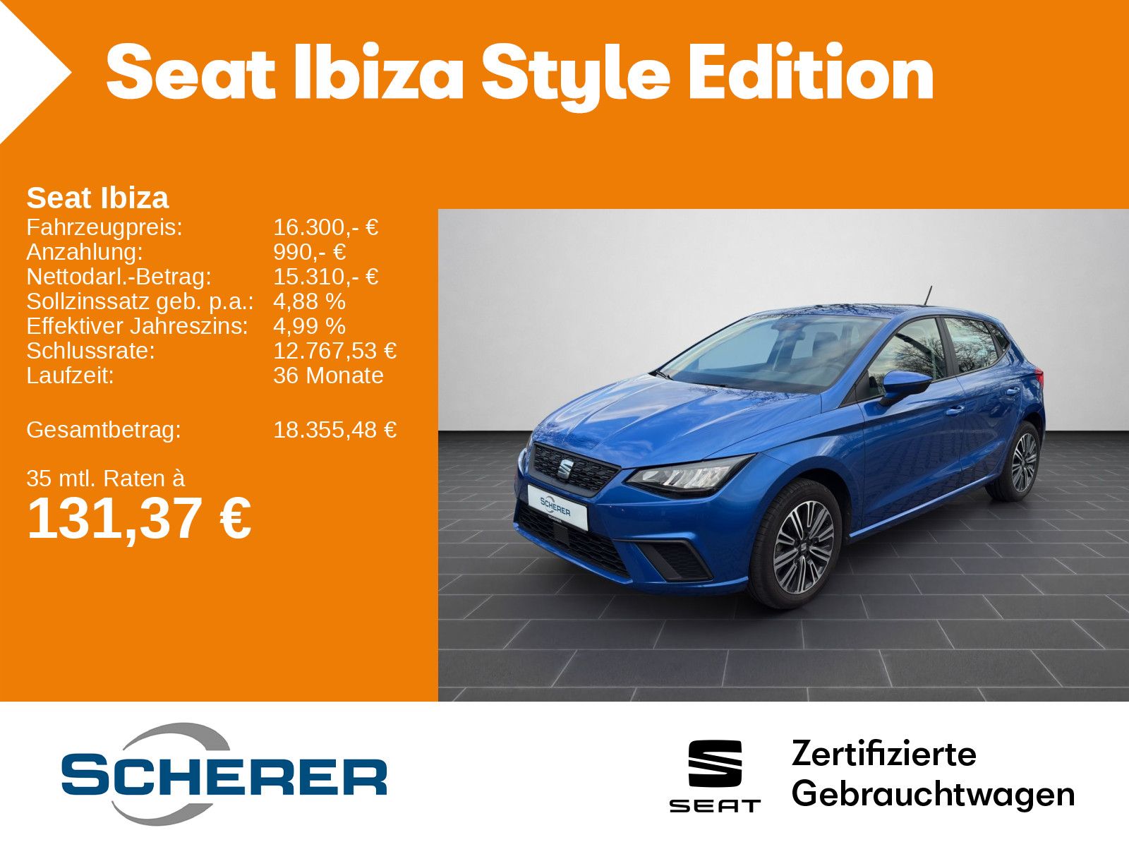 Seat Ibiza 1.0 TSI Style LED GRA SHZ