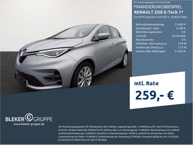 Renault ZOE E-Tech 1 Zoe R135 Experience R135/Z.E. 50 (