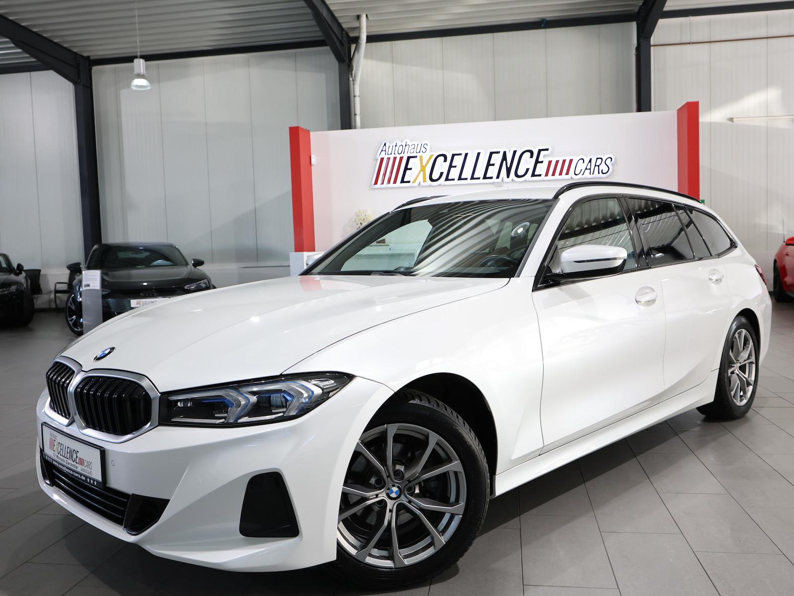 BMW 318d Touring SPORT WHITE & BROWN / CURVED+HUD
