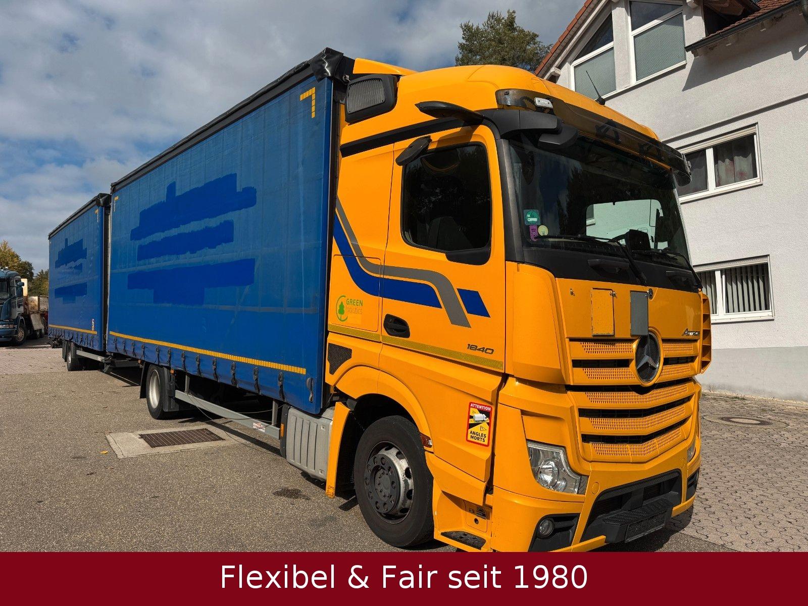 Mercedes-Benz Actros 1840 Jumbo 7,75+7,75,Retarder mit H&W Anh