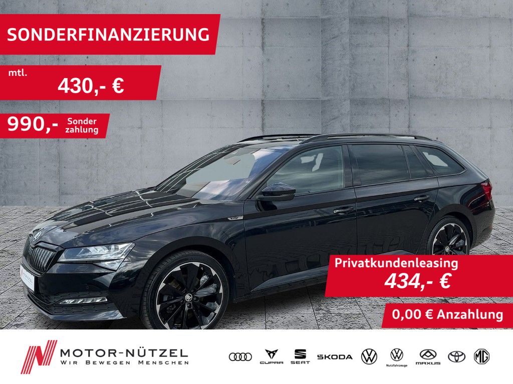 Abbildung Leasingangebot Skoda Superb Combi iV SPORTLINE MATRIX+AHK+PANO+360°