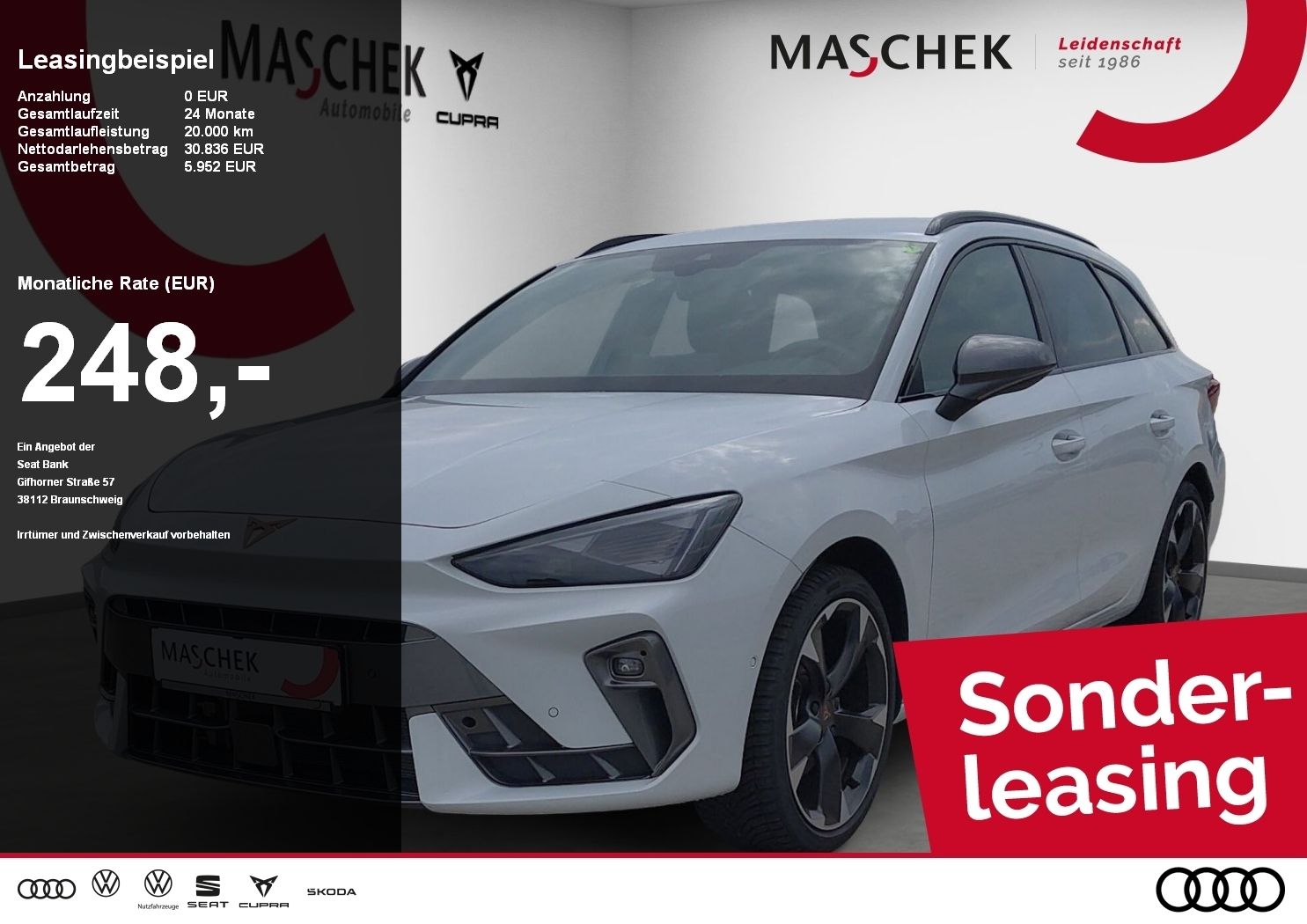 Cupra Leon Sportstourer 1.5 eTSI Sonderleasing Navi AC