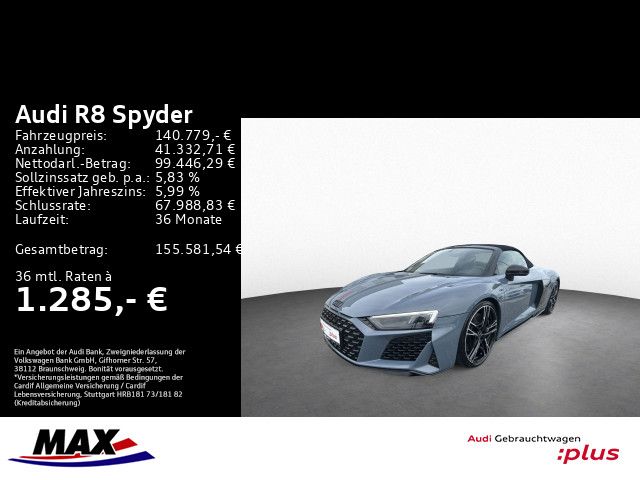 R8 Spyder V10 PERFORMANCE KERAMIK+LED+OPTIK+B&O