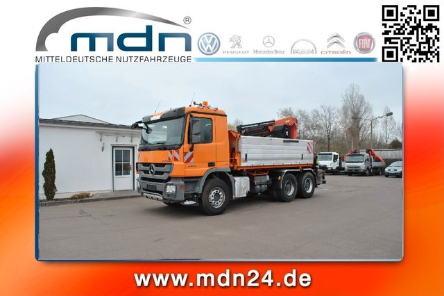 Mercedes-Benz Actros 2646 6x4 Kipper Bordmat. KRAN Selbstlader