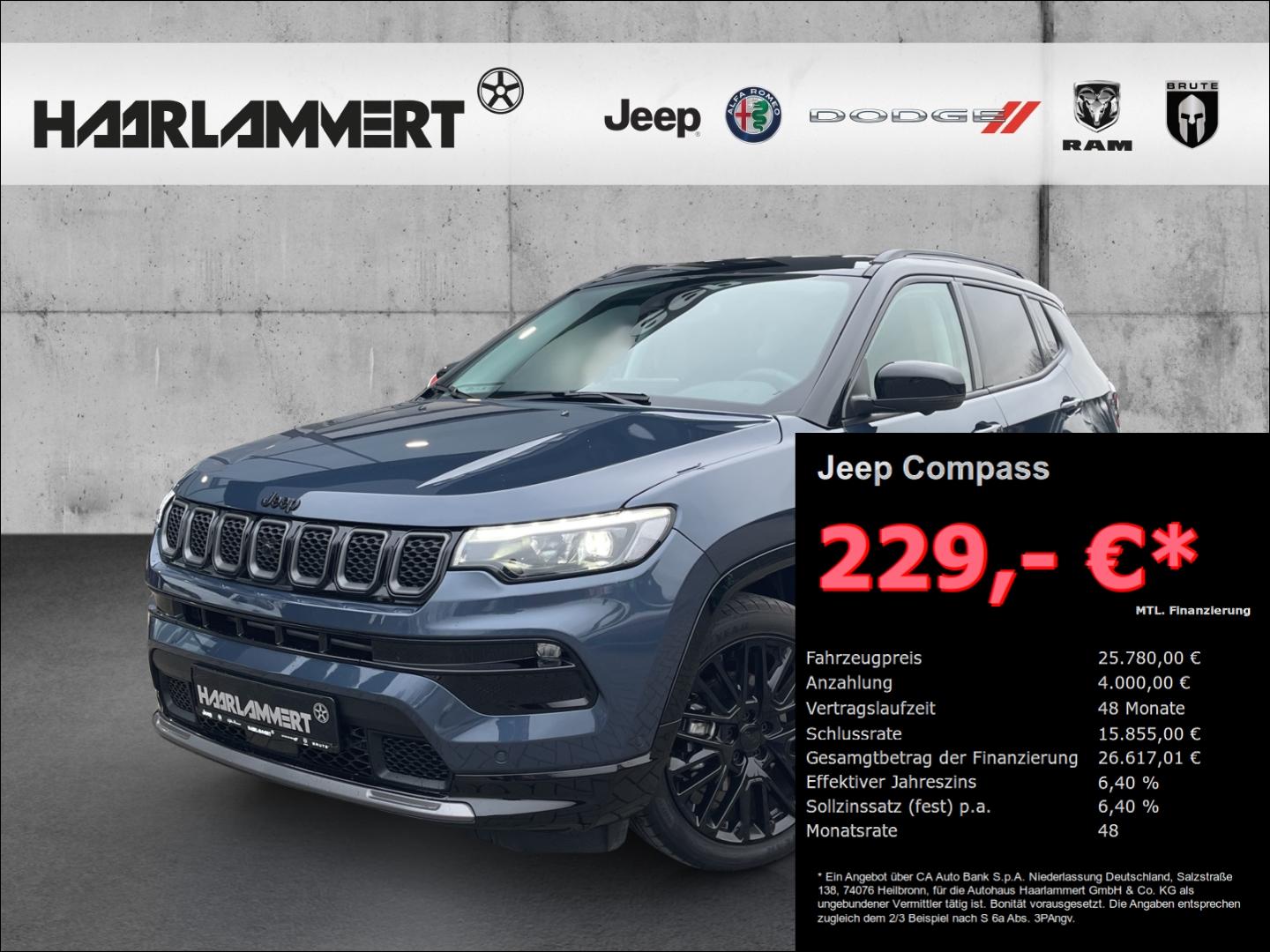Jeep Compass S +LEDER+SHZ+360KAM+TECHN.& WINTER PAKET