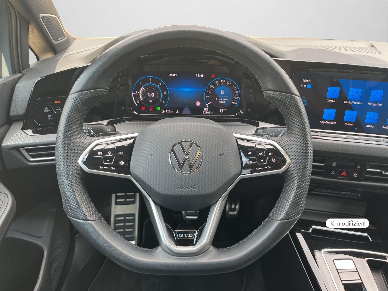Volkswagen Golf VIII GTD 2.0 TDI DSG NAVI SHZ AHK RFK PANO, миниатюра 10