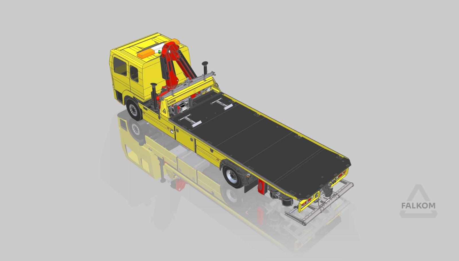 Mercedes-Benz Atego 1527 FAS 5000 mit Palfinger Kran