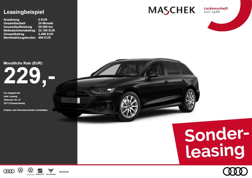 A4 Avant *Sonderleasing* 35 TFSI S tronic Navi K