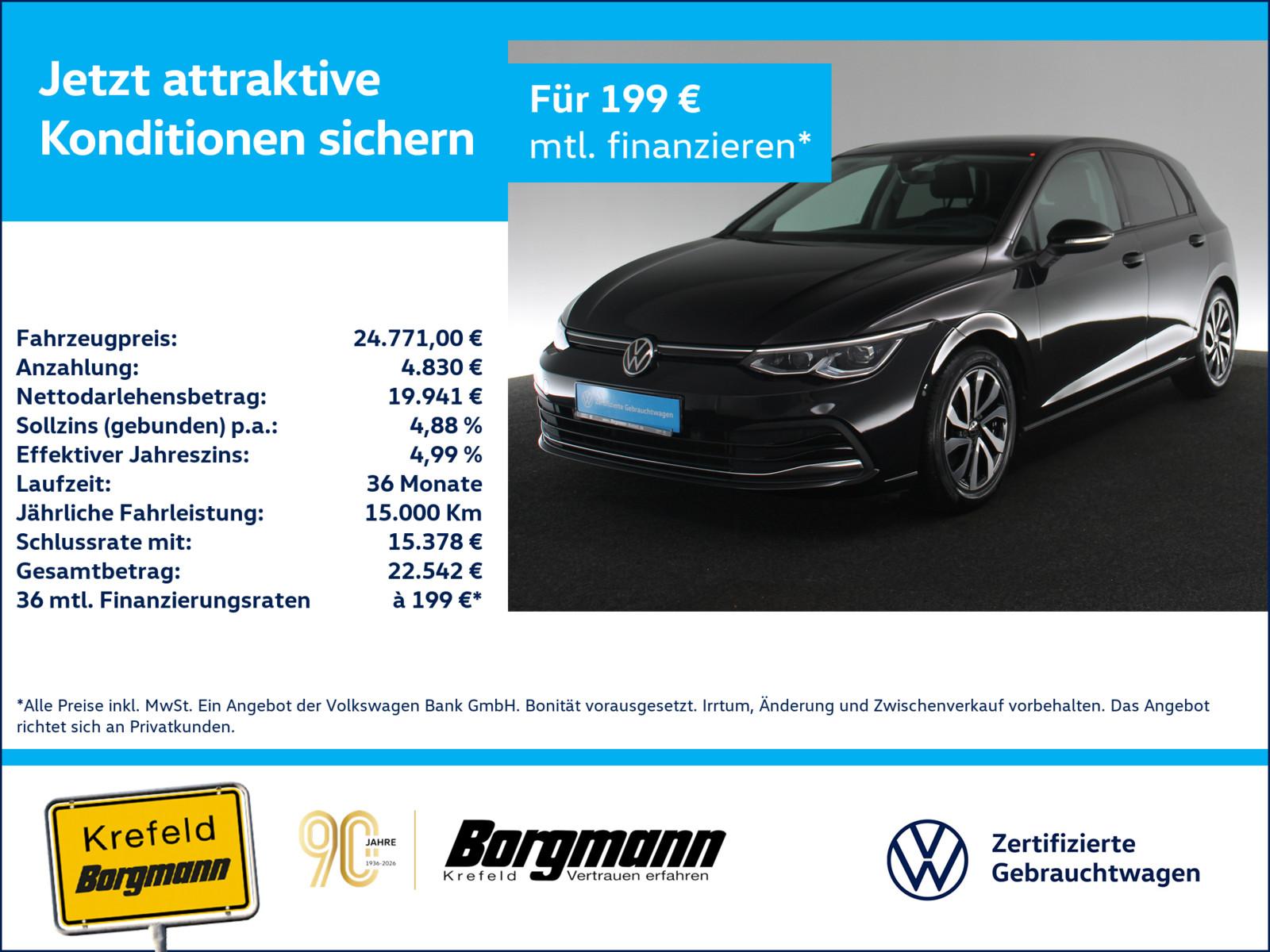 Volkswagen Golf VIII 2.0 TDI Active AHK MATRIX-LED PANO HUD